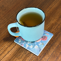 January Birth Month Flower Coaster Set (4) – Carnation & Snowdrop