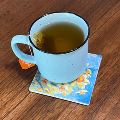 March Birth Month Flower Coaster Set (4) – Daffodil