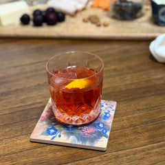 September Birth Month Flower Coaster Set (4) – Aster & Morning Glory