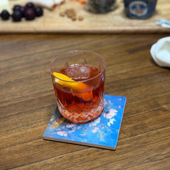 October Birth Month Flower Coaster Set (4) – Cosmos & Marigold