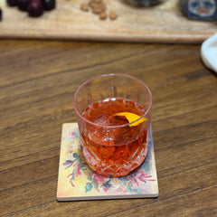 June Birth Month Flower Coaster Set (4) – Rose & Honeysuckle