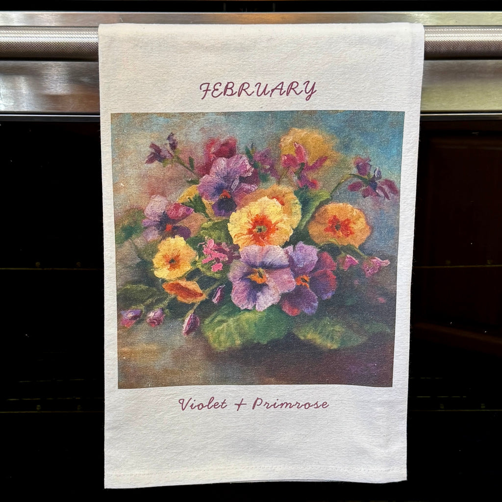 TOWEL - February Birth Flowers