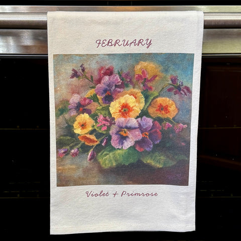 TOWEL - February Birth Flowers
