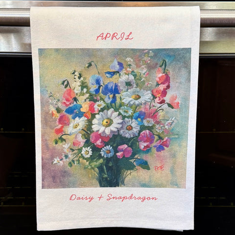 TOWEL - April Birth Flowers