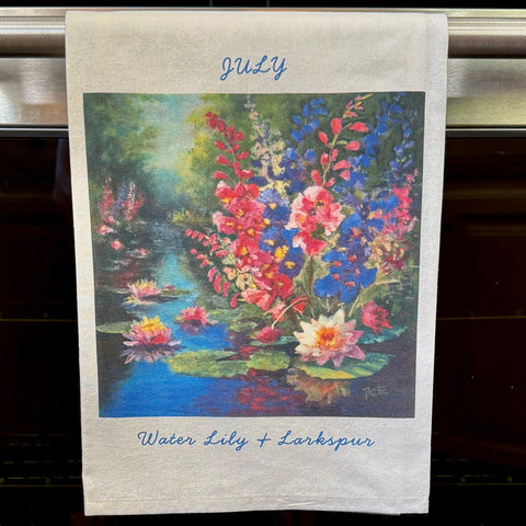 TOWEL - July Birth Flowers