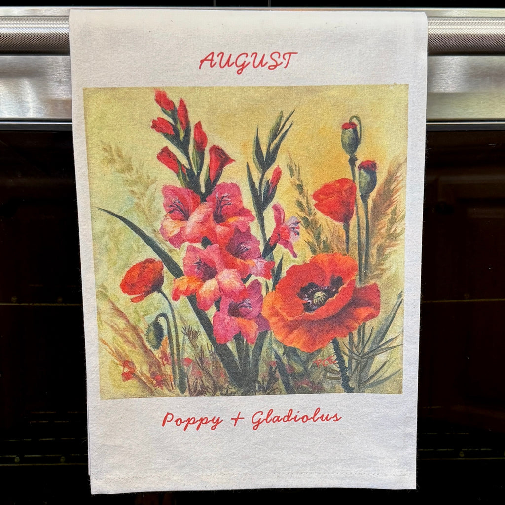 TOWEL - August Birth Flowers