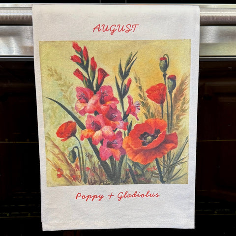 TOWEL - August Birth Flowers