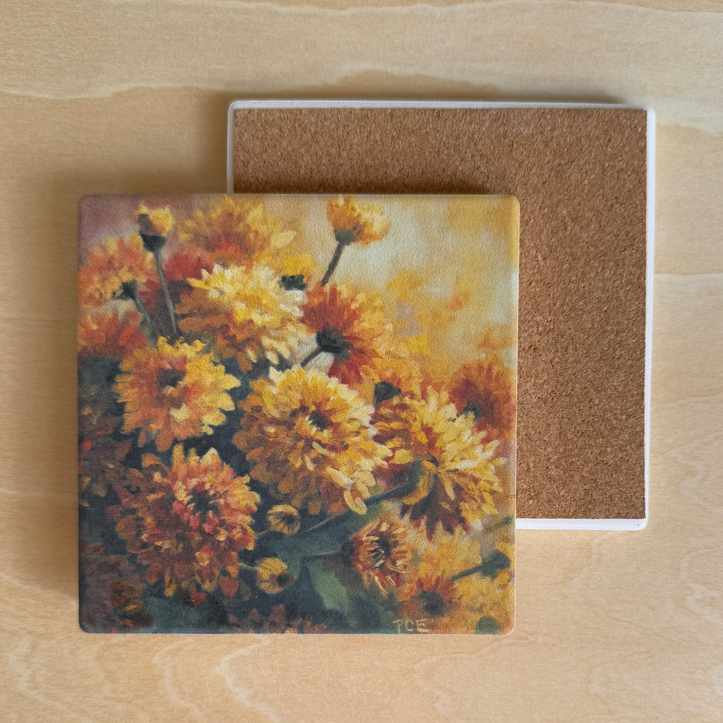 Single Coaster/BMF/November-Chrysanthemum