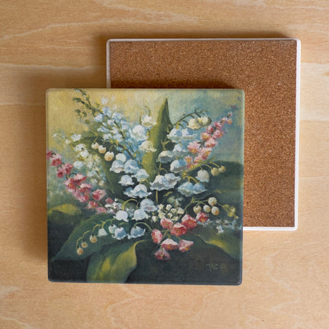 Single Coaster/BMF/May -  Lily of the Valley & Hawthorn