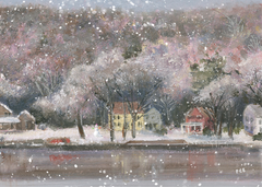 February "Frosted Village"
