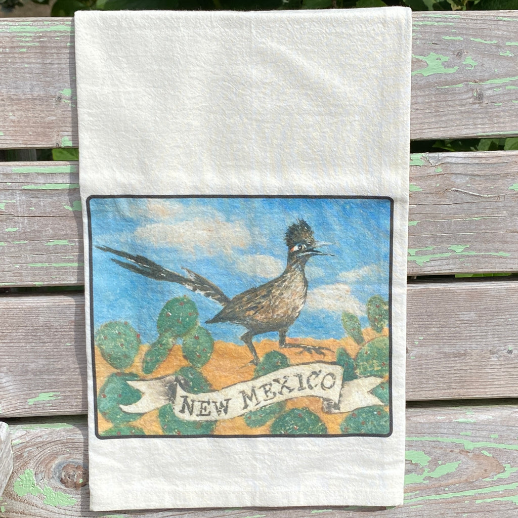 NEW State Bird Tea Towel - NM Roadrunner